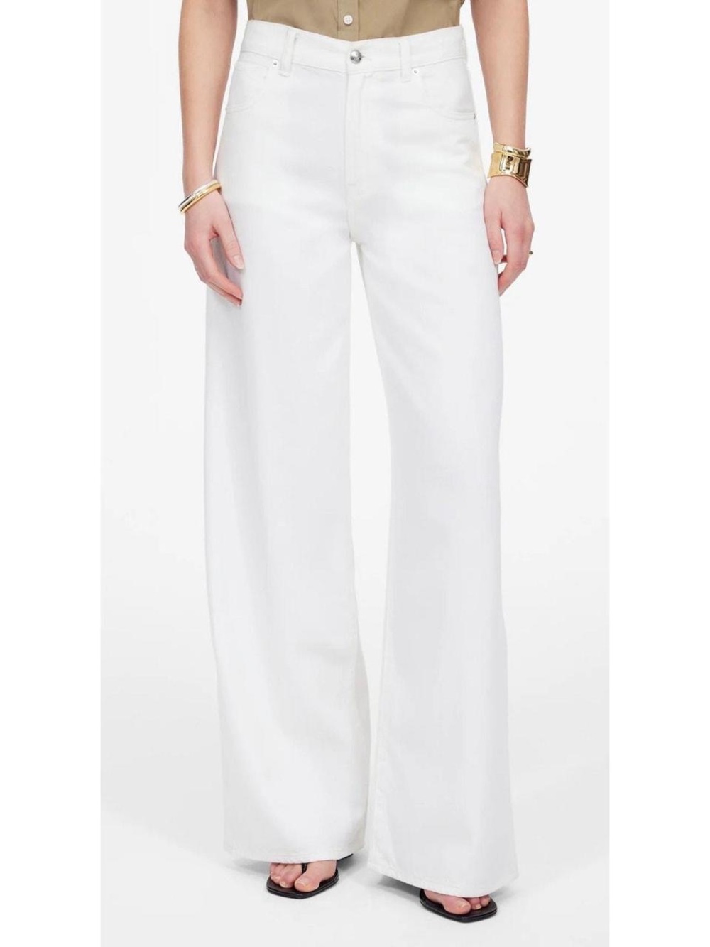 Madewell Superwide Leg Jeans in Tile White - NWT 24